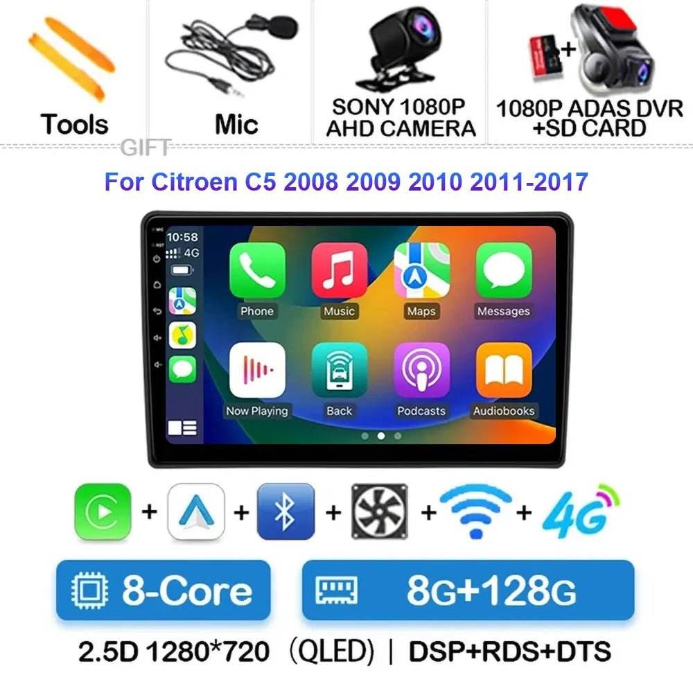 Android 15 Car Radio for Citroen C5 (2009-2015) - Loja Manuel Coelho