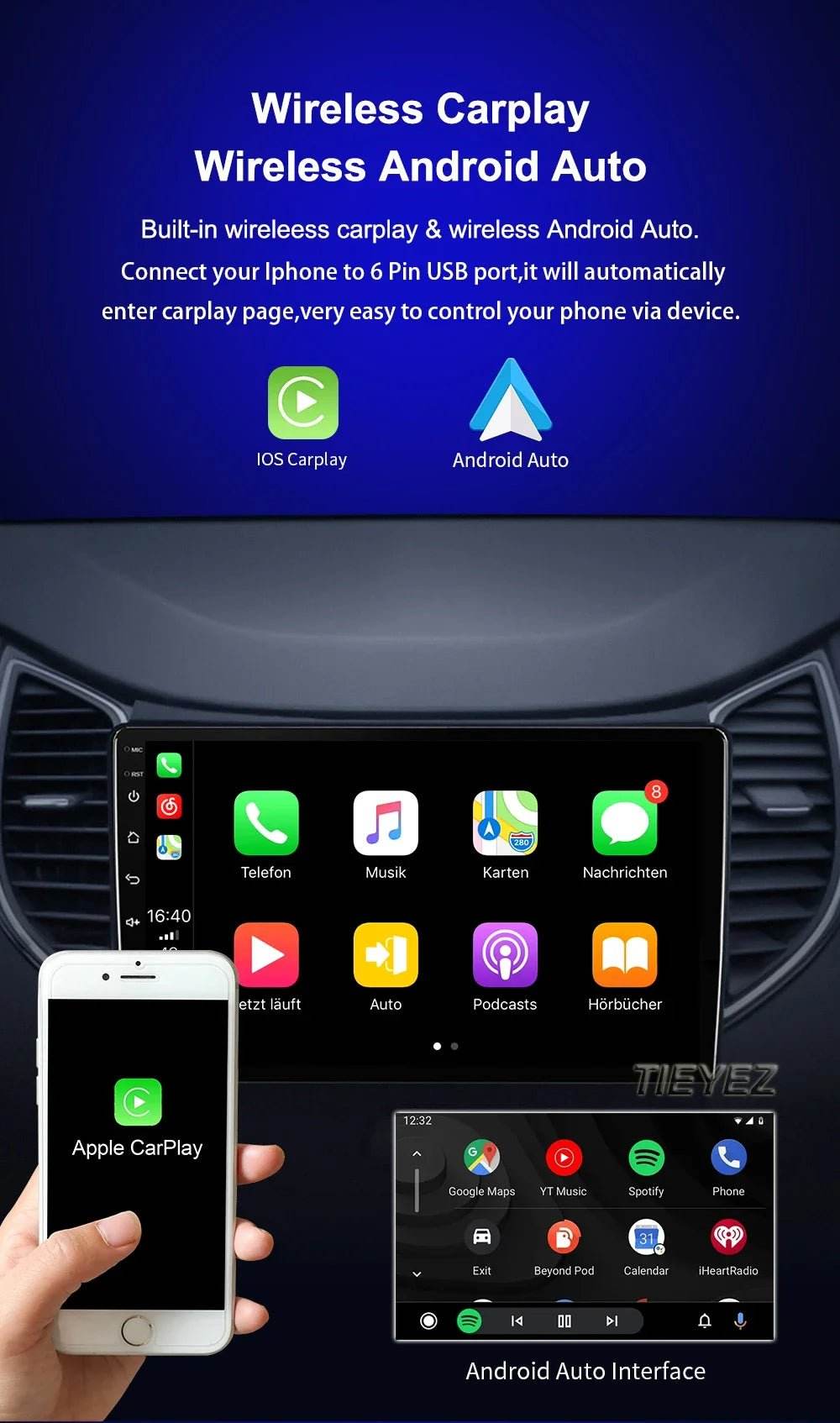 Android 15 Car Radio for Citroen C5 (2009-2015) - Loja Manuel Coelho