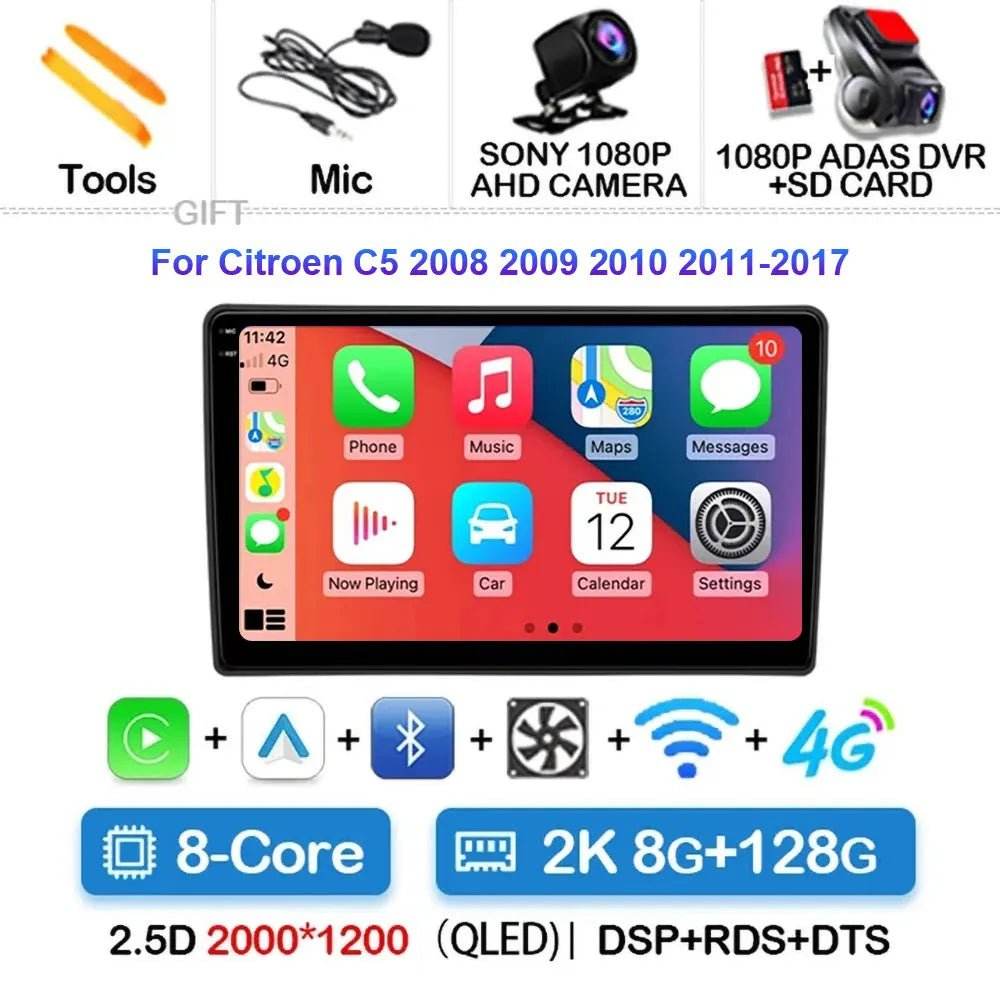 Android 15 Car Radio for Citroen C5 (2009-2015) - Loja Manuel Coelho