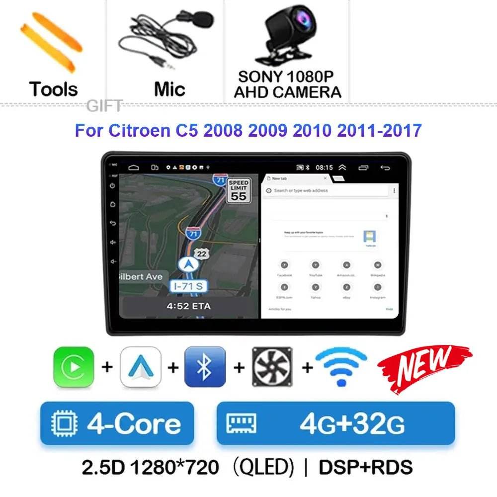 Android 15 Car Radio for Citroen C5 (2009-2015) - Loja Manuel Coelho