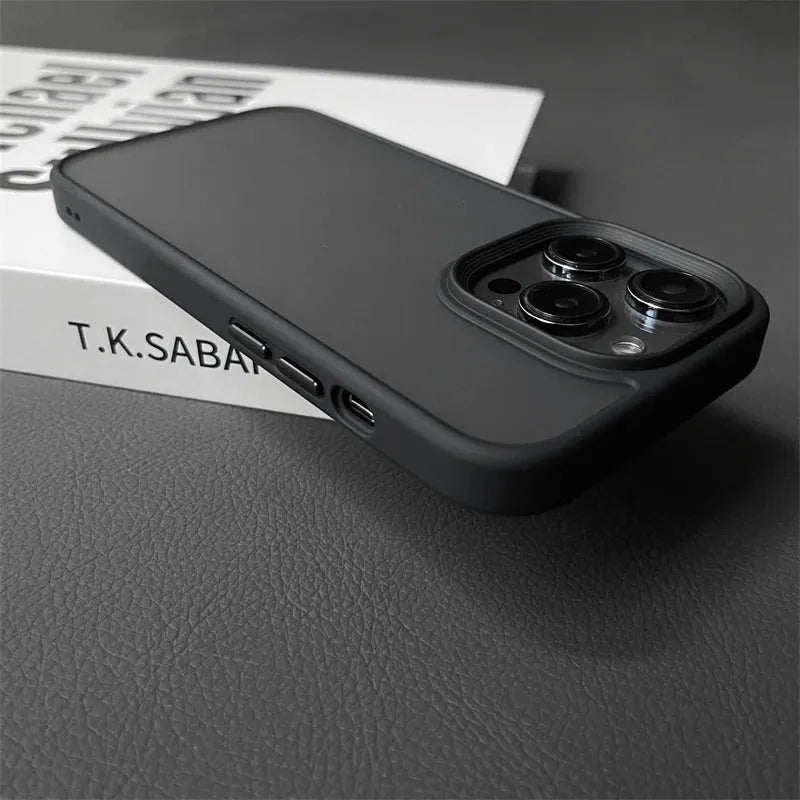 Armor Shockproof Hybrid Case for iPhone 15 14 16 Pro Max Matte Back Cover - Loja Manuel Coelho
