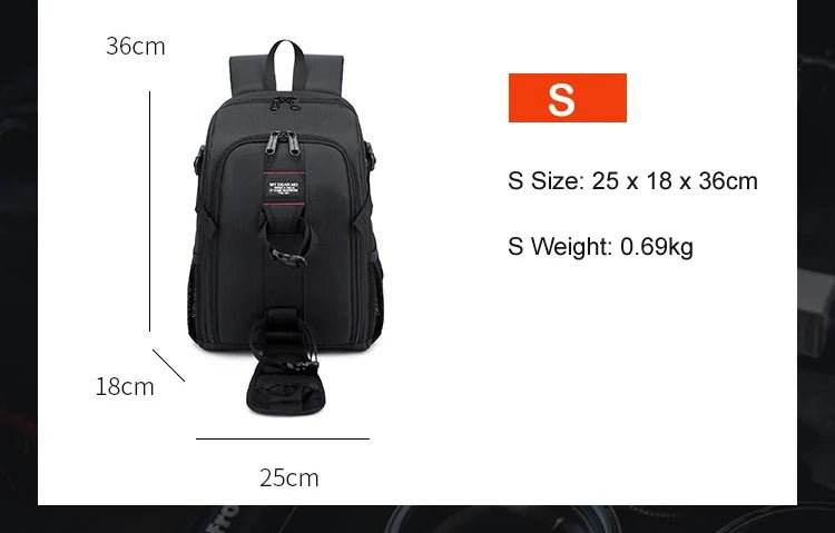 Big Capacity Waterproof Camera Backpack | ightpro TS39 - Loja Manuel Coelho