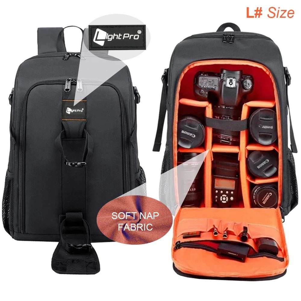 Big Capacity Waterproof Camera Backpack | ightpro TS39 - Loja Manuel Coelho