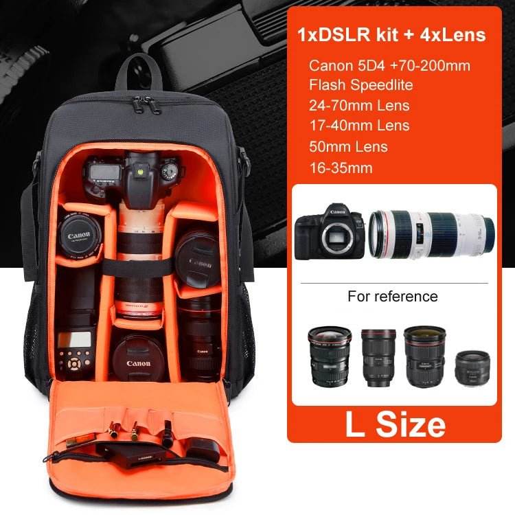 Big Capacity Waterproof Camera Backpack | ightpro TS39 - Loja Manuel Coelho