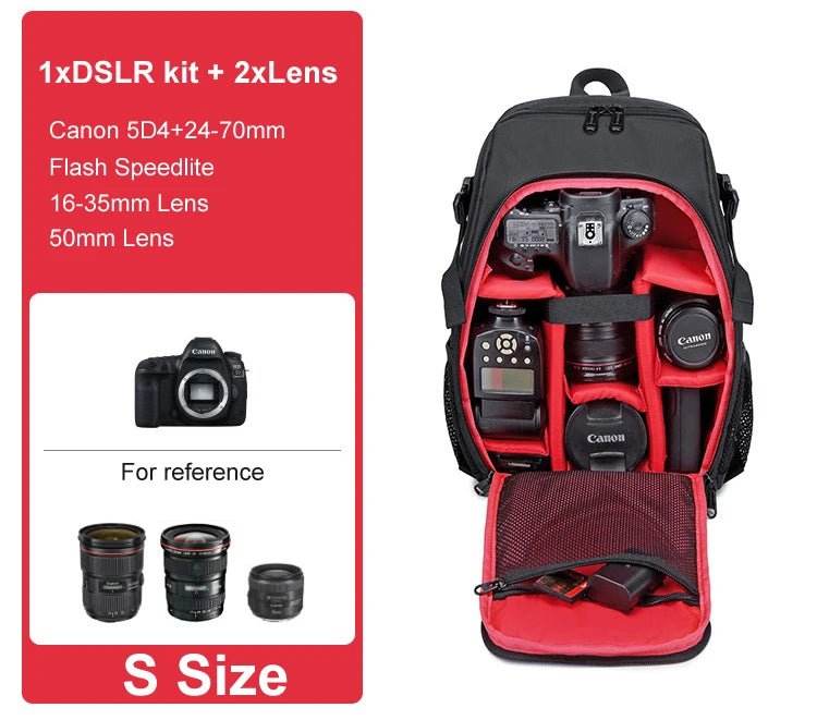 Big Capacity Waterproof Camera Backpack | ightpro TS39 - Loja Manuel Coelho