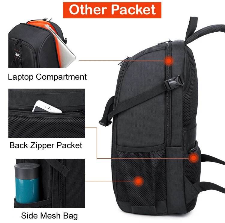 Big Capacity Waterproof Camera Backpack | ightpro TS39 - Loja Manuel Coelho
