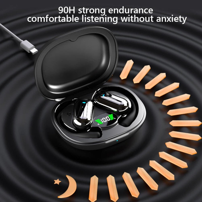 BT 5.3 AI Translation Earbuds with Ear Hook Translator Headphones - Loja Manuel Coelho
