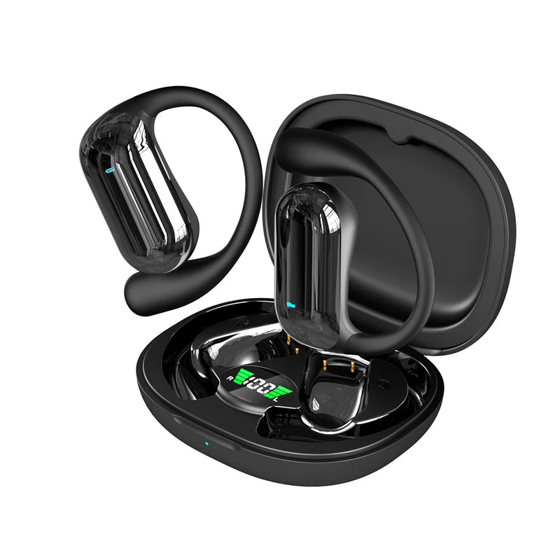 BT 5.3 AI Translation Earbuds with Ear Hook Translator Headphones - Loja Manuel Coelho