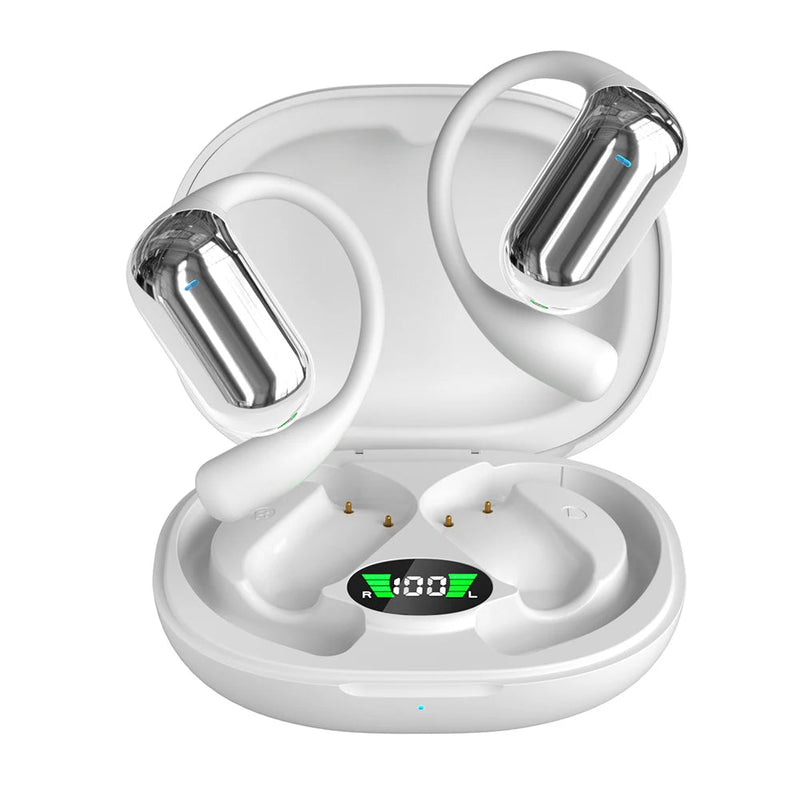 BT 5.3 AI Translation Earbuds with Ear Hook Translator Headphones - Loja Manuel Coelho