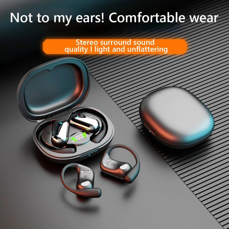 BT 5.3 AI Translation Earbuds with Ear Hook Translator Headphones - Loja Manuel Coelho