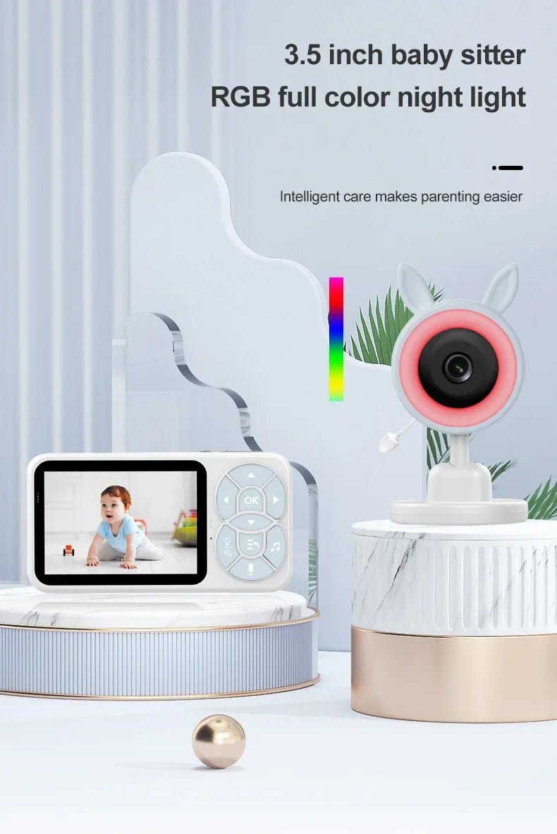 C4L 2X/4X Zoom Wireless Baby Monitor 3.5 Inch Digital Child Safety Caregiver - Loja Manuel Coelho
