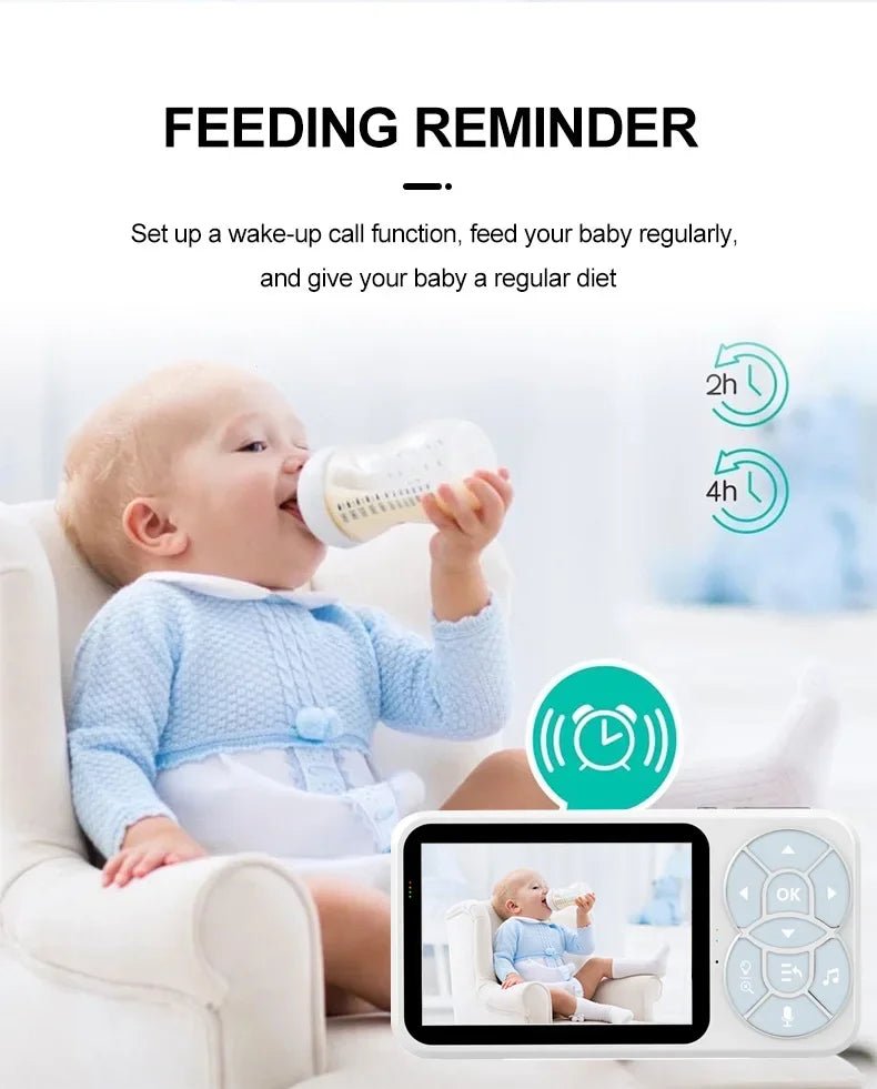 C4L 2X/4X Zoom Wireless Baby Monitor 3.5 Inch Digital Child Safety Caregiver - Loja Manuel Coelho
