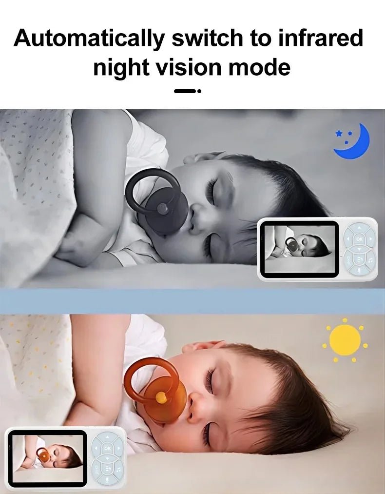 C4L 2X/4X Zoom Wireless Baby Monitor 3.5 Inch Digital Child Safety Caregiver - Loja Manuel Coelho