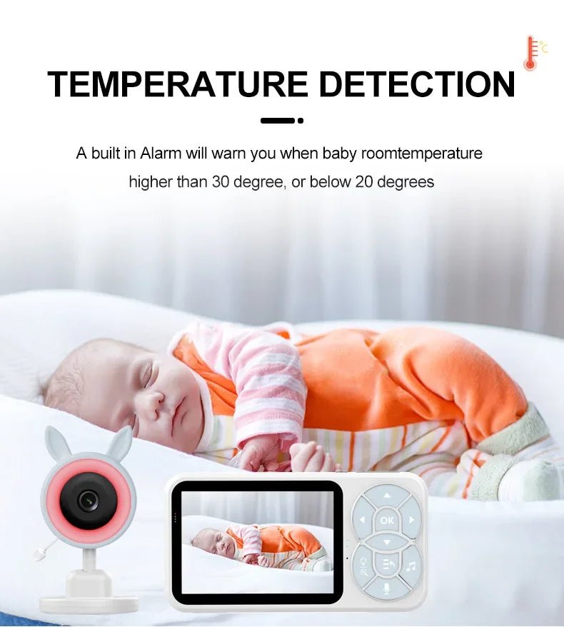 C4L 2X/4X Zoom Wireless Baby Monitor 3.5 Inch Digital Child Safety Caregiver - Loja Manuel Coelho
