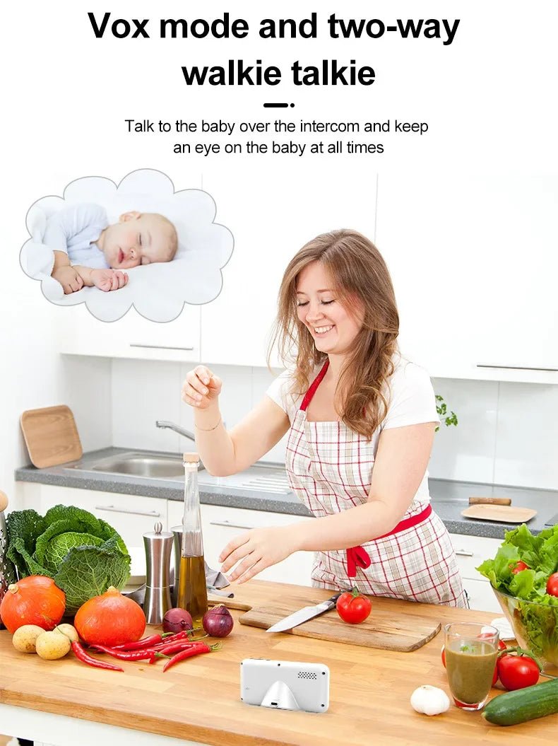 C4L 2X/4X Zoom Wireless Baby Monitor 3.5 Inch Digital Child Safety Caregiver - Loja Manuel Coelho