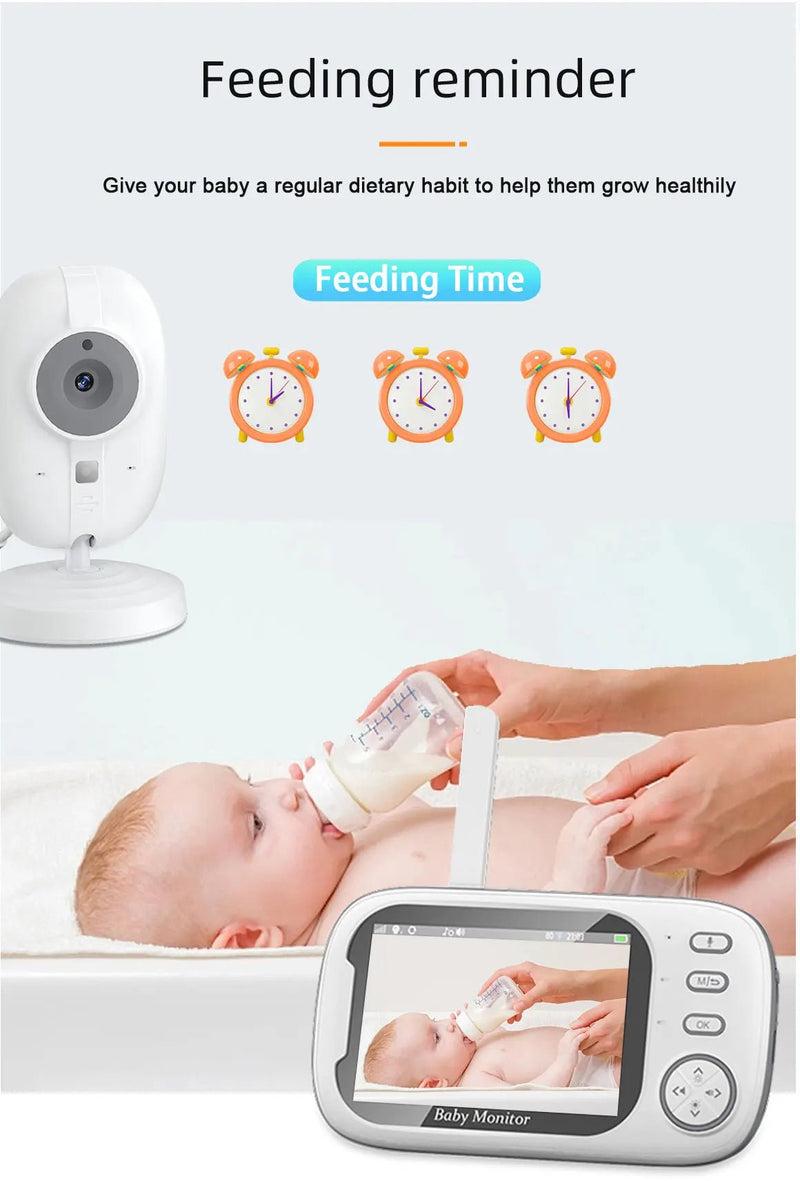 Cdycam New 3.5 inch Wireless Video Baby Monitor Night Vision Temperature Monitoring - Loja Manuel Coelho