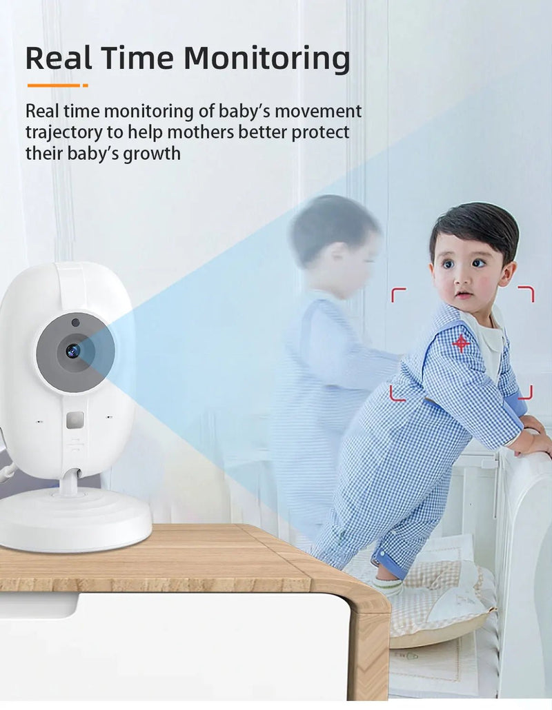 Cdycam New 3.5 inch Wireless Video Baby Monitor Night Vision Temperature Monitoring - Loja Manuel Coelho