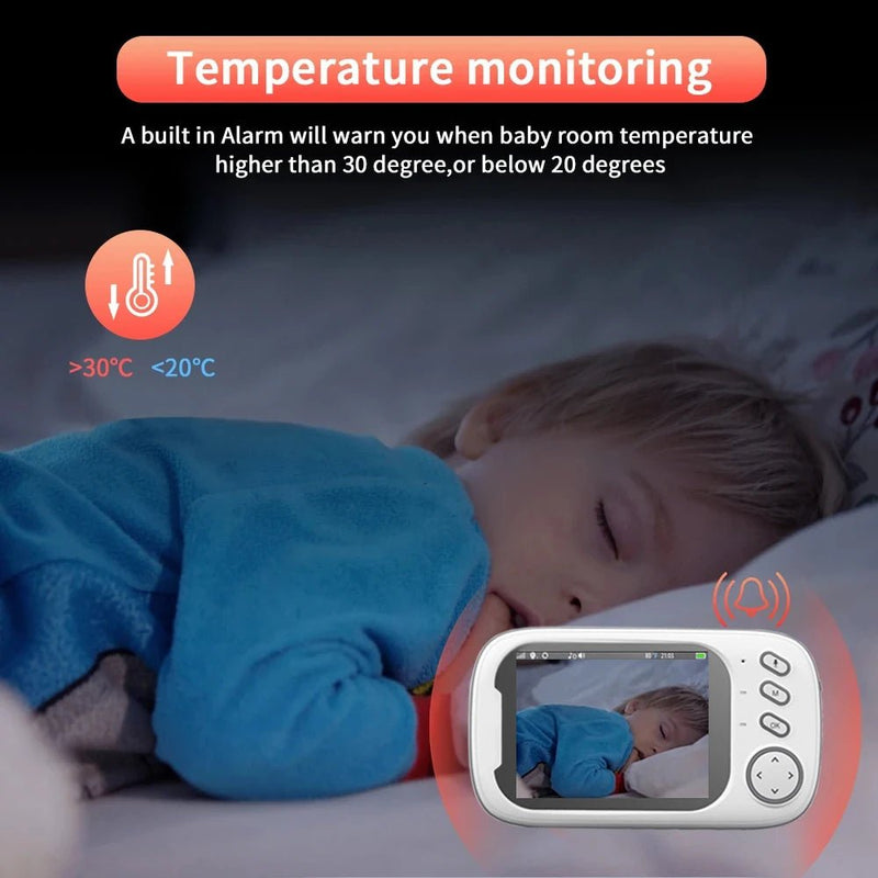 Cdycam New 3.5 inch Wireless Video Baby Monitor Night Vision Temperature Monitoring - Loja Manuel Coelho
