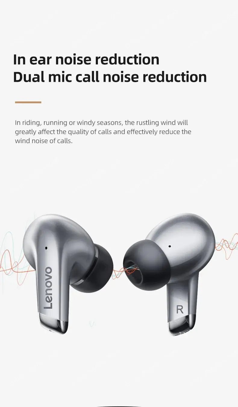 Choice Lenovo LP5 Wireless Bluetooth Earbuds HiFi Music Earphones Headphones | Loja Manuel Coelho