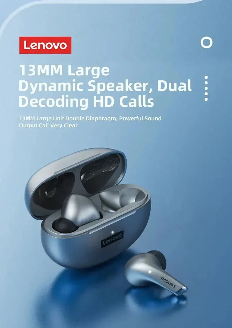 Choice Lenovo LP5 Wireless Bluetooth Earbuds HiFi Music Earphones Headphones | Loja Manuel Coelho