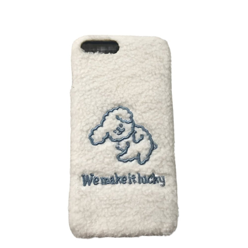 Compatible with Apple, Teddy puppy plush phone case - Loja Manuel Coelho
