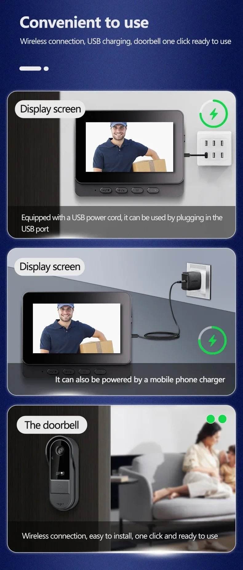 Sherway HD Wireless Video Doorbell Camera - Loja Manuel Coelho