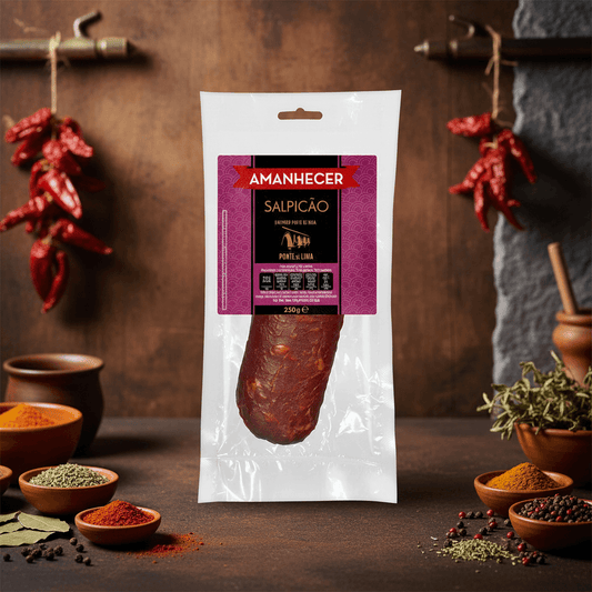 Salpicão tradicional português Ponte de Lima em embalagem de 250g.