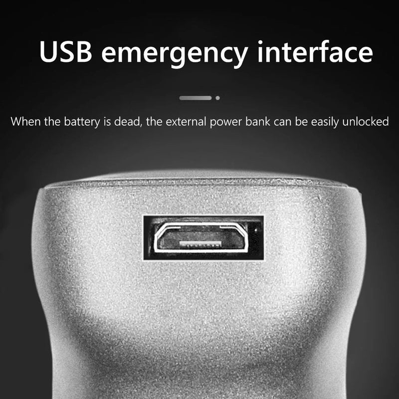 Fingerprint Door Lock Handle USB Rechargeable Anti Theft - Loja Manuel Coelho