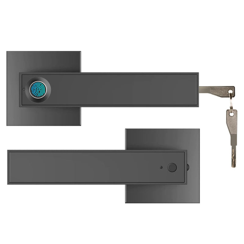 Fingerprint Door Lock Handle USB Rechargeable Anti Theft - Loja Manuel Coelho