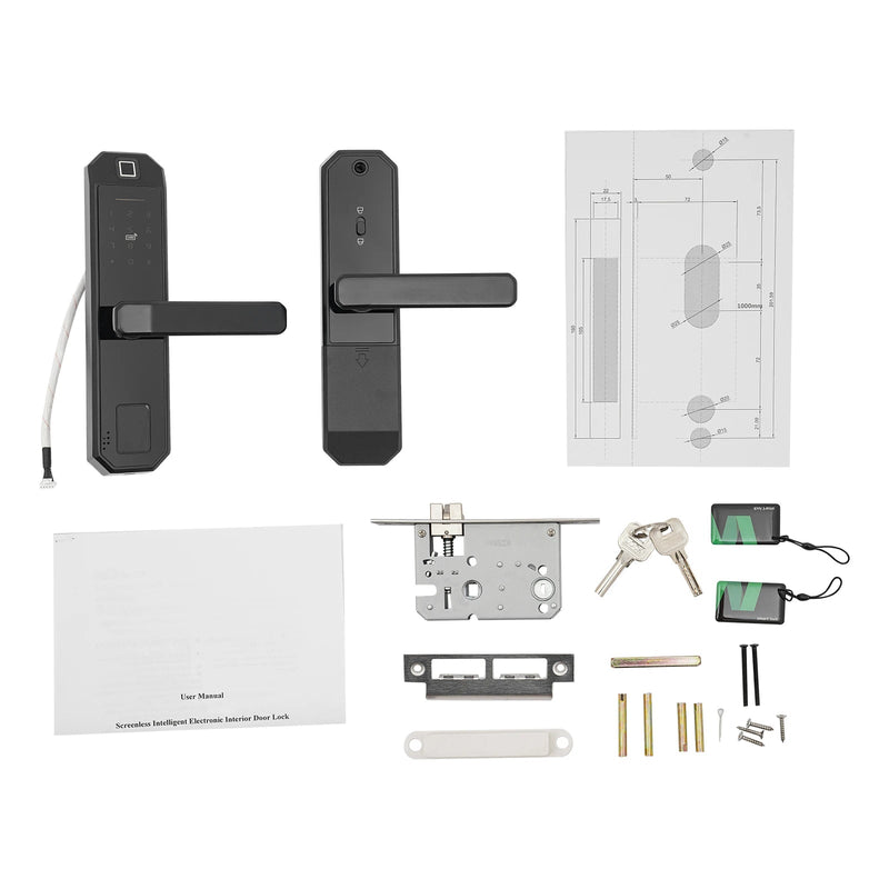Fingerprint Keypad Lock Touch Smart Door Lock Keyless Biometric - Loja Manuel Coelho