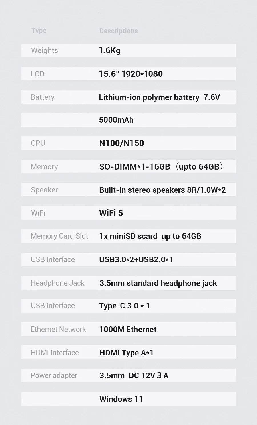 Firebat AT15 Laptop - Intel N150, 16GB RAM, 512GB SSD - Loja Manuel Coelho