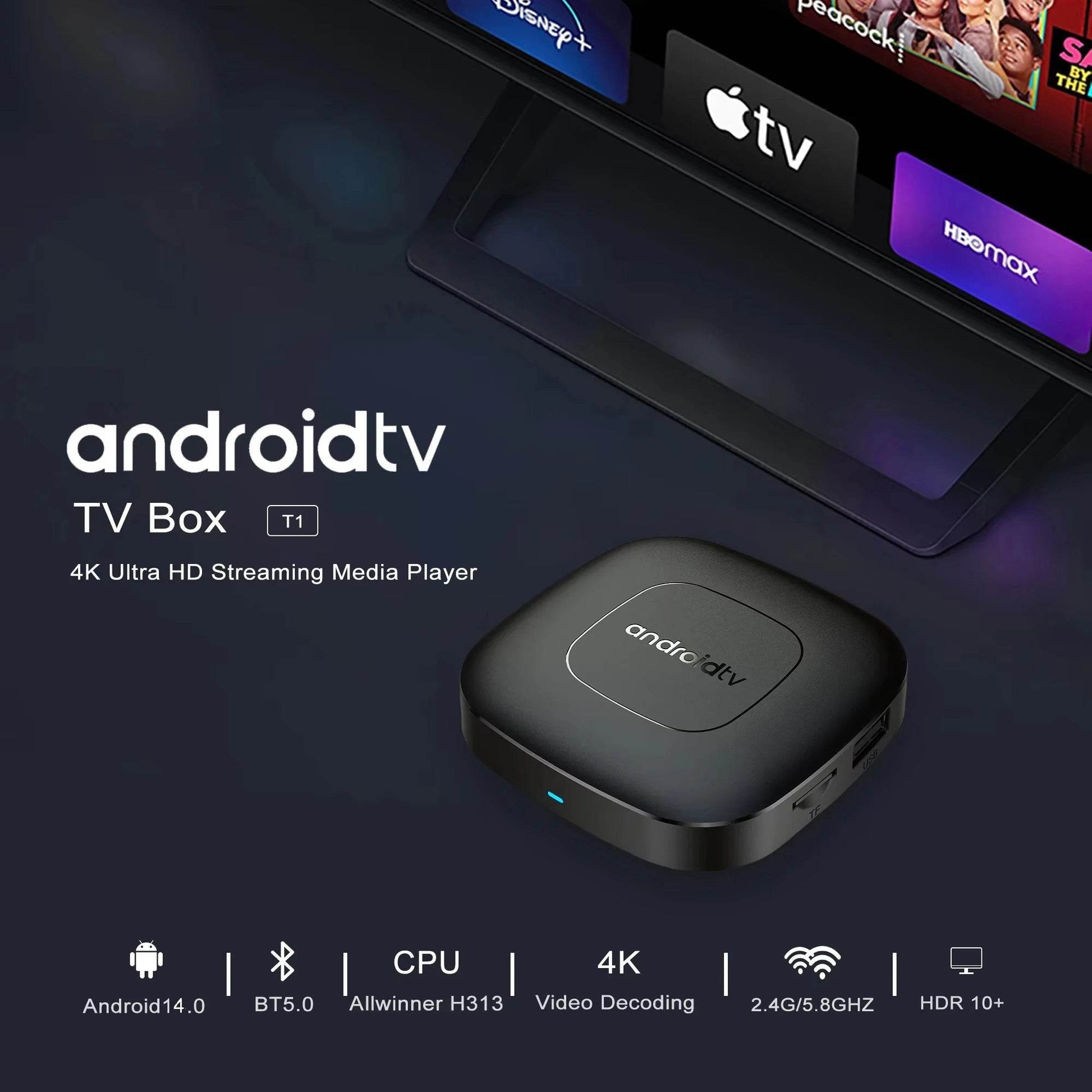 Global Version Mortal T1 Smart TV Box - 4K Streaming - Loja Manuel Coelho
