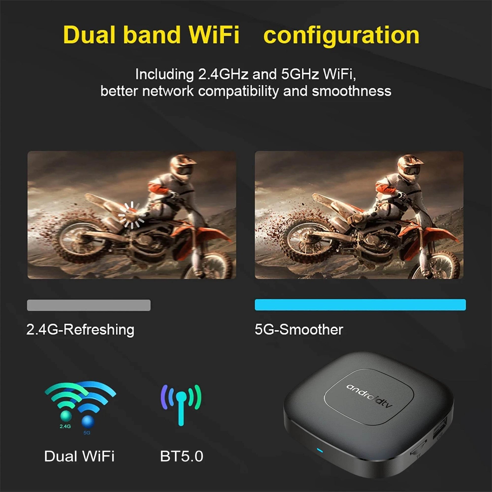 Global Version Mortal T1 Smart TV Box - 4K Streaming - Loja Manuel Coelho