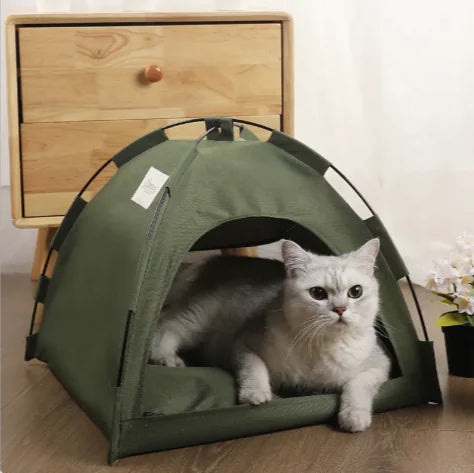 Cama aconchegante para cães e gatos, para áreas interiores e exteriores