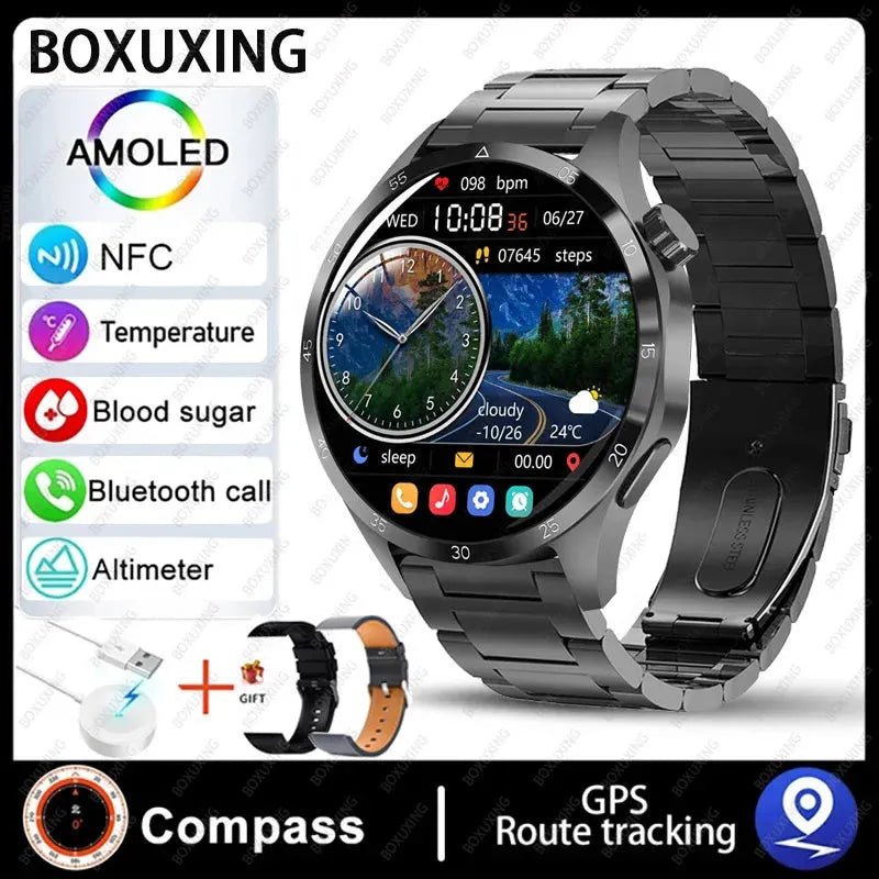 Huawei Xiaomi GT4Pro Smart Watch Men NFC GPS Tracker - Loja Manuel Coelho