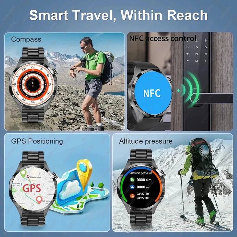 Huawei Xiaomi GT4Pro Smart Watch Men NFC GPS Tracker - Loja Manuel Coelho