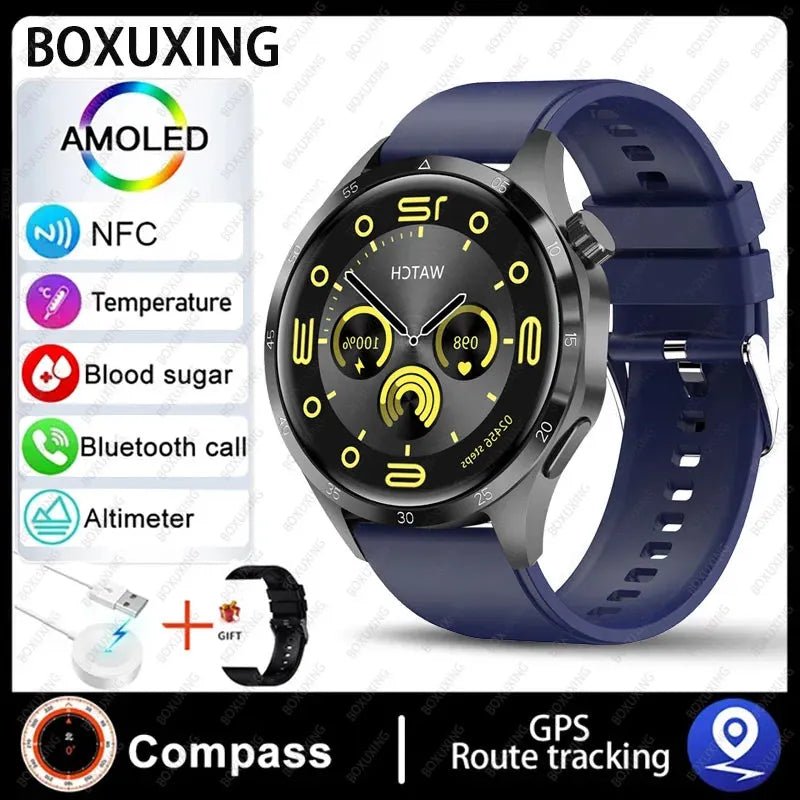 Huawei Xiaomi GT4Pro Smart Watch Men NFC GPS Tracker - Loja Manuel Coelho