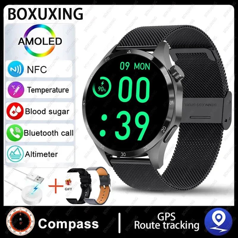 Huawei Xiaomi GT4Pro Smart Watch Men NFC GPS Tracker - Loja Manuel Coelho