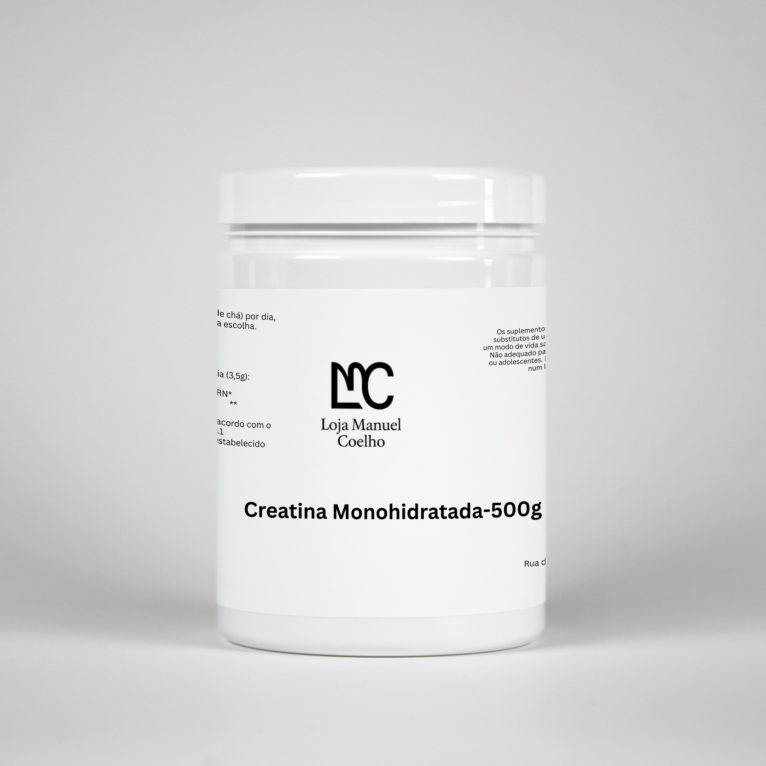 Suplemento de creatina monohidratada de 500g