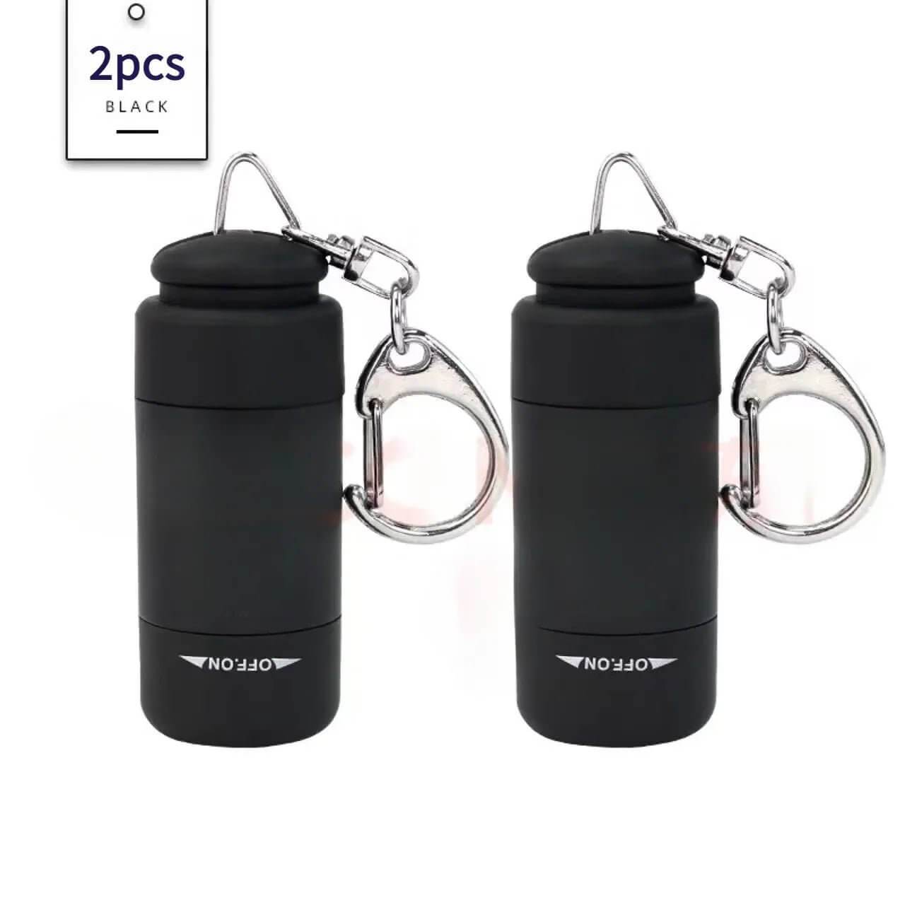 USB Rechargeable LED Pocket Flashlight Keychain Mini Torch - Loja Manuel Coelho