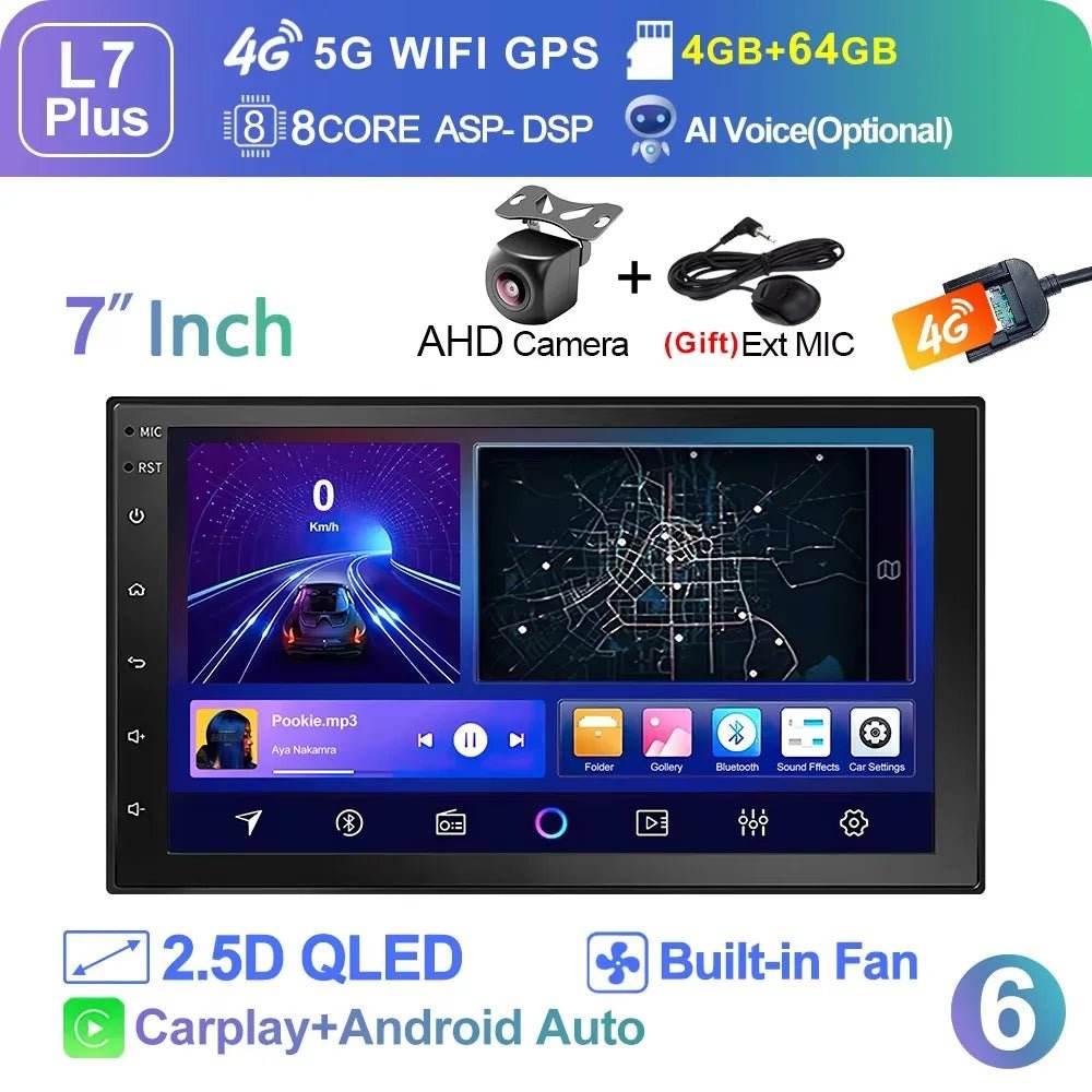 LEHX Wireless Carplay 2din Multimedia Player - Loja Manuel Coelho