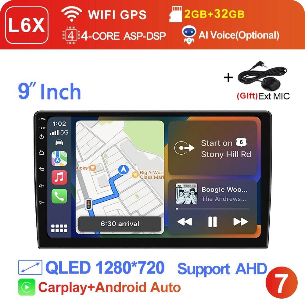 LEHX Wireless Carplay 2din Multimedia Player - Loja Manuel Coelho