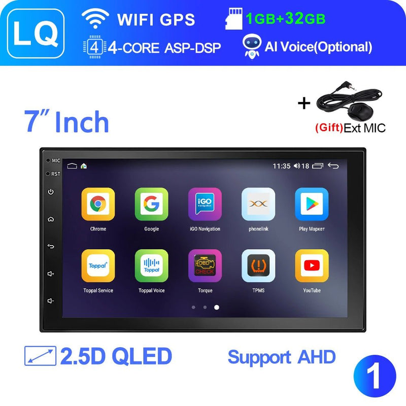 LEHX Wireless Carplay 2din Android 14 Car Radio Multimedia Video Player Universal - Loja Manuel Coelho