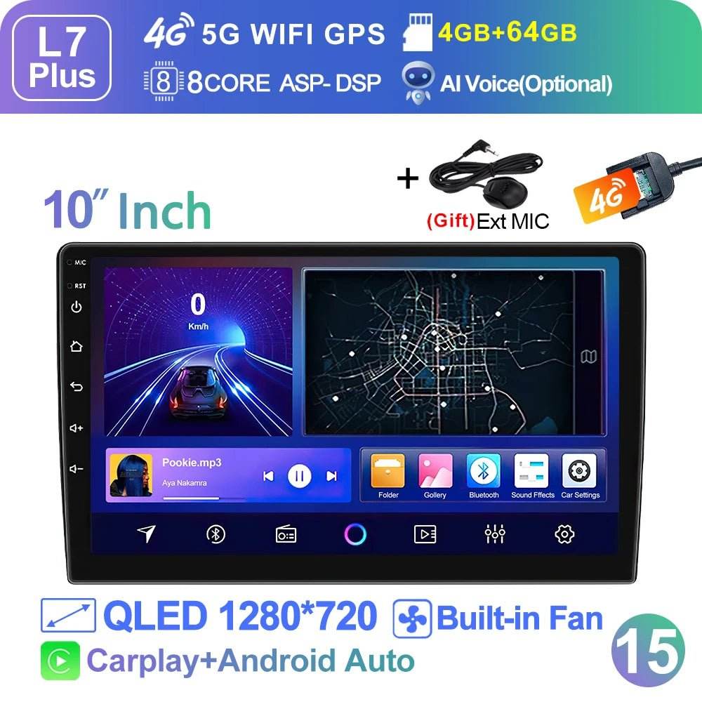 LEHX Wireless Carplay 2din Multimedia Player - Loja Manuel Coelho
