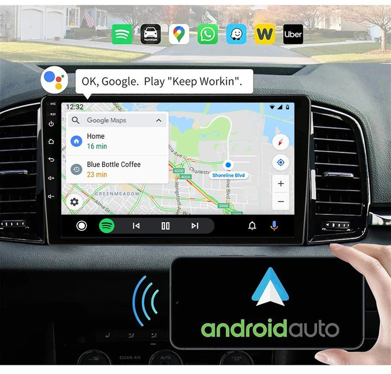 LEHX Wireless Carplay 2din Android 14 Car Radio Multimedia Video Player Universal - Loja Manuel Coelho