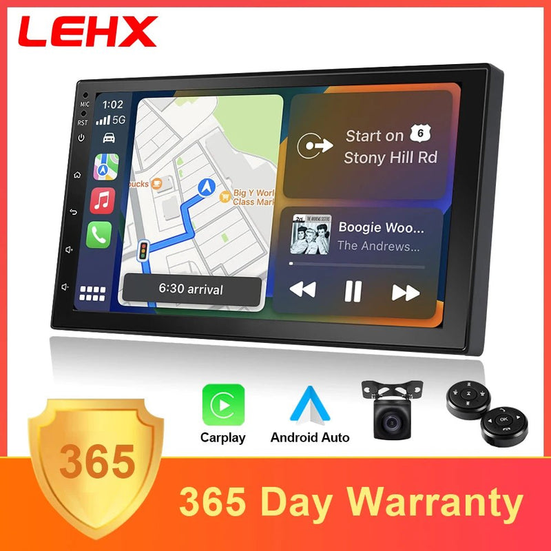 LEHX Wireless Carplay 2din Android 14 Car Radio Multimedia Video Player Universal - Loja Manuel Coelho