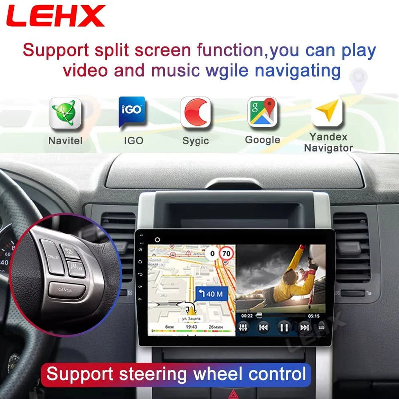 LEHX Wireless Carplay 2din Android 14 Car Radio Multimedia Video Player Universal - Loja Manuel Coelho