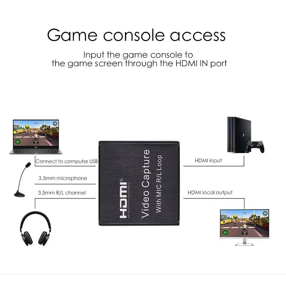 Loja Manuel Coelho HDMI Recording Box with Audio Input - Loja Manuel Coelho