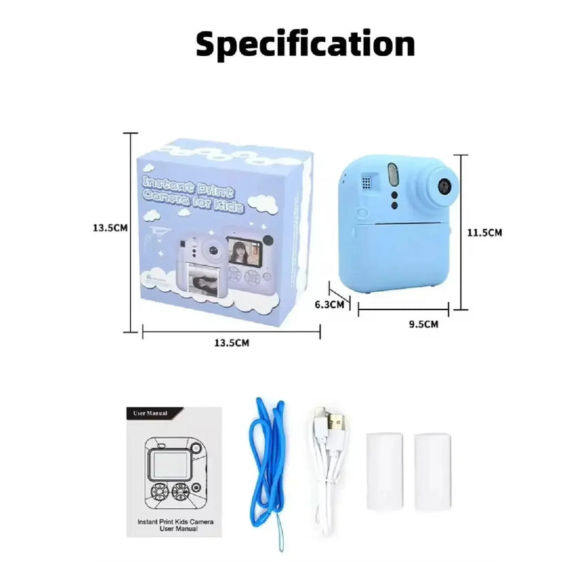 Loja Manuel Coelho Kids Instant Print Camera - Fun Blue - Loja Manuel Coelho