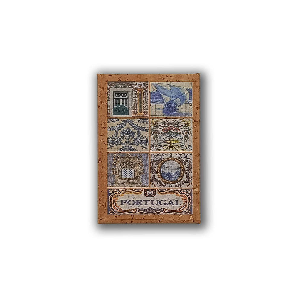 Azulejos Portugueses - Íman de Cortiça para Frigorífico